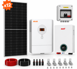 Kit 7.2kW vehículos eléctricos negocios paneles solares