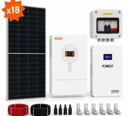 Kit Solar de 10KW Vehiculos Eléctricos huella Solar